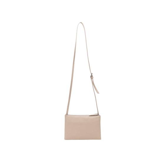 Firetrap Eyelets Faux Leather Crossbody Bag (Beige) - Image 2