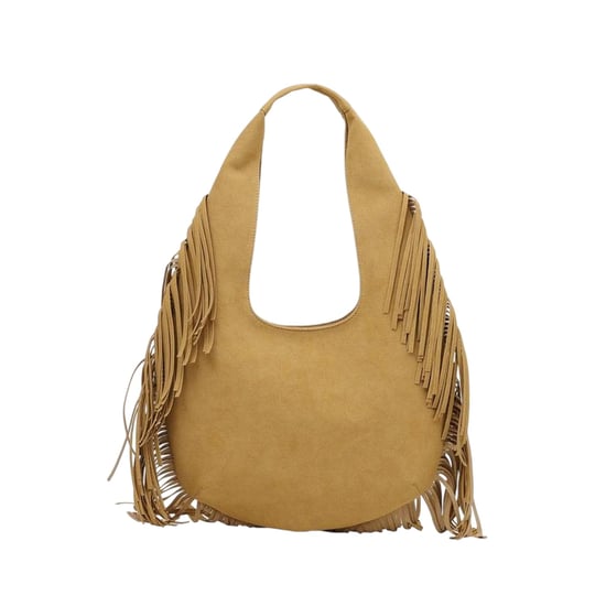 Firetrap Studded Hobo Bag (Camel) - Image 2