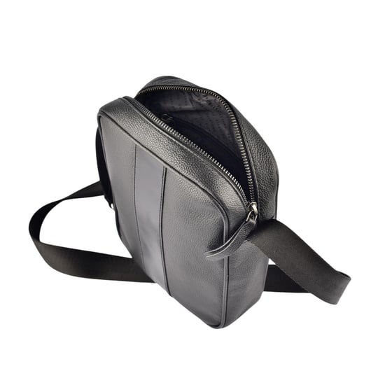 Firetrap Plain Leather Everyday Crossbody Bag (Black) - Image 5