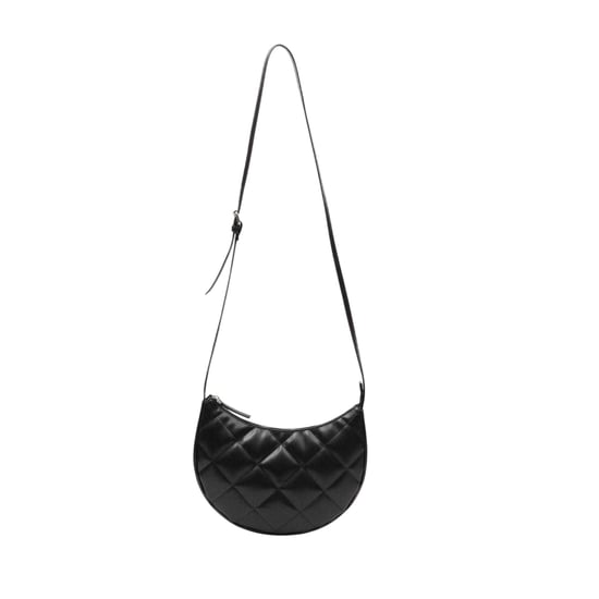 Firetrap Quilted Faux Leather Crossbody Bag (Black) - Image 3