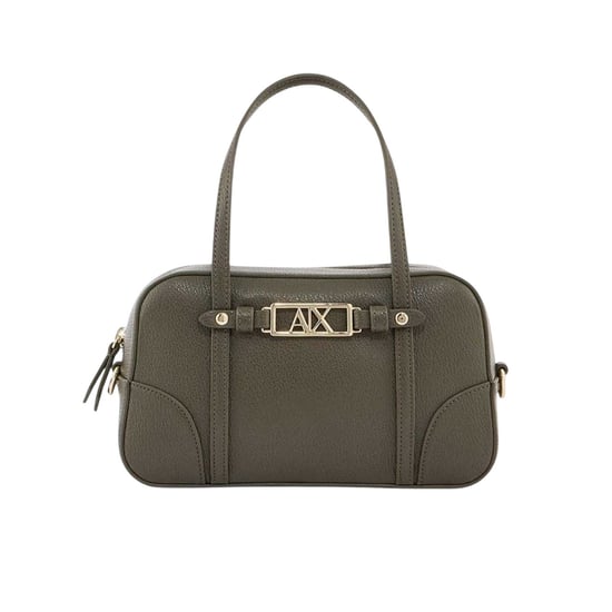 Armani Exchange Womens/Ladies Metal Logo Crossbody Bag (Dark Khaki) - Image 1