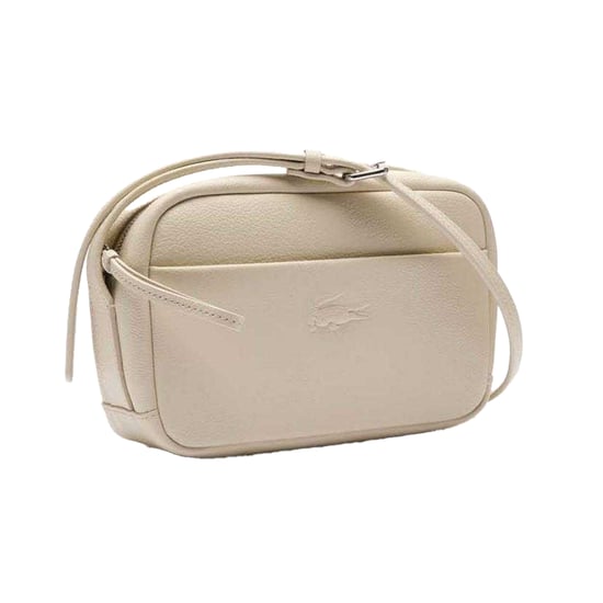 Lacoste City Court Leather Shoulder Bag (White) - Image 3