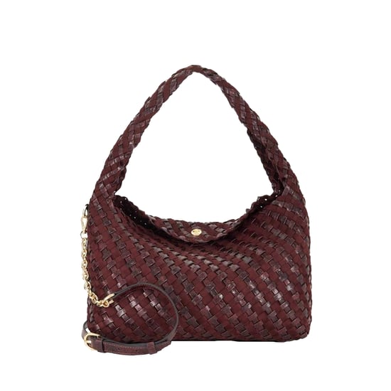 Dune London Hobo väska i korgväv (Aubergine) - Image 1