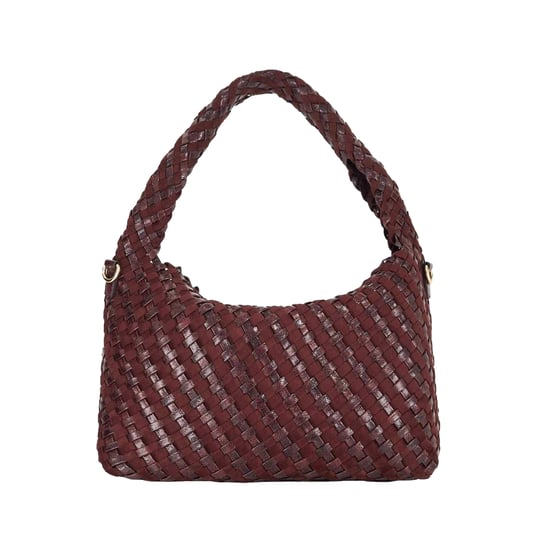 Dune London Hobo väska i korgväv (Aubergine) - Image 2