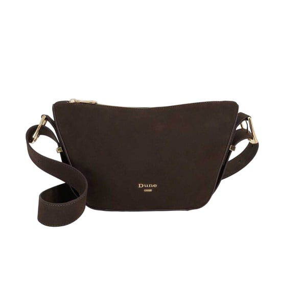 Dune London Delicately Leather Shoulder Bag (Dark Brown) - Image 1