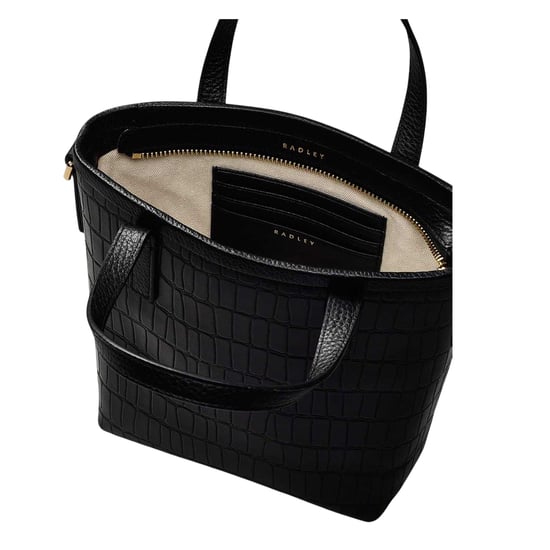 Radley Brompton Handväska i krokodilskinn (Svart) - Image 3