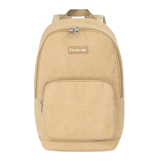 Firetrap Logo Kraft Paper Backpack (Beige) - Image 1