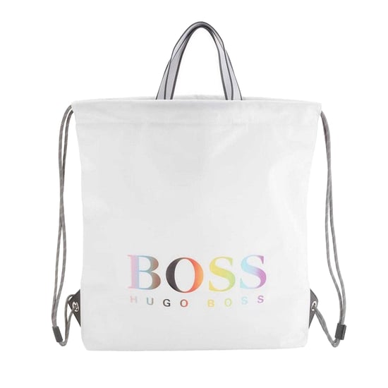 Boss Tlove Regenboog Logo Trekkoord Tas (Wit) - Image 1