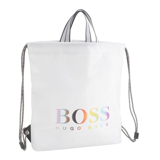 Boss Tlove Regenboog Logo Trekkoord Tas (Wit) - Image 3