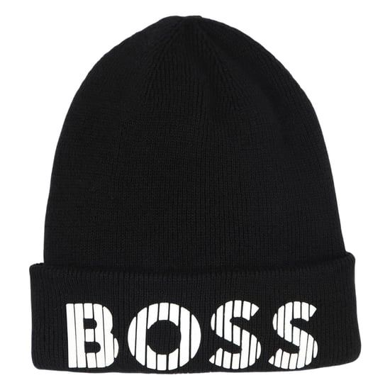Boss Beanie met letters voor kinderen (Zwart) - Image 1