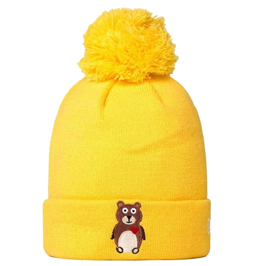 New Era Gebreide muts voor kinderen/Kinderen (Geel) - Image 1