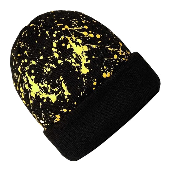 New Era Childrens/Kids Splatter Knitted Casual Beanie (Black) - Image 2