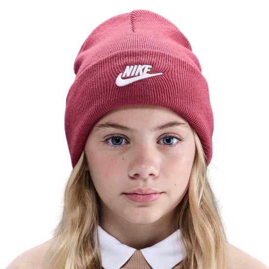 Nike NSW Peak geborduurd logo geribbelde muts voor kinderen/kids (Bietenrood) - Image 1