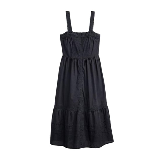 Levis Midi-jurk zonder mouwen met vierkante halslijn voor dames (Kaviaar) - Image 2