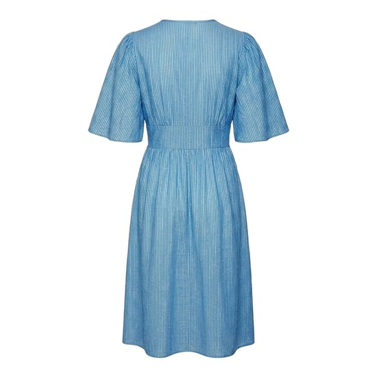 Vero Moda Dames Ines V Hals Midi Jurk (Riviera) - Image 2