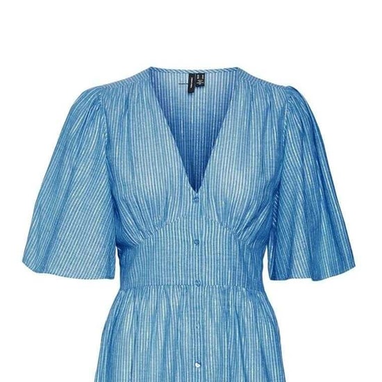 Vero Moda Dames Ines V Hals Midi Jurk (Riviera) - Image 3