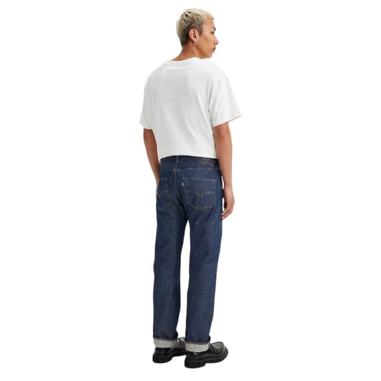Levis Herenjeans uit de jaren ’80 met middelhoge taille en rechte pijpen (Donkerblauw) - Image 3