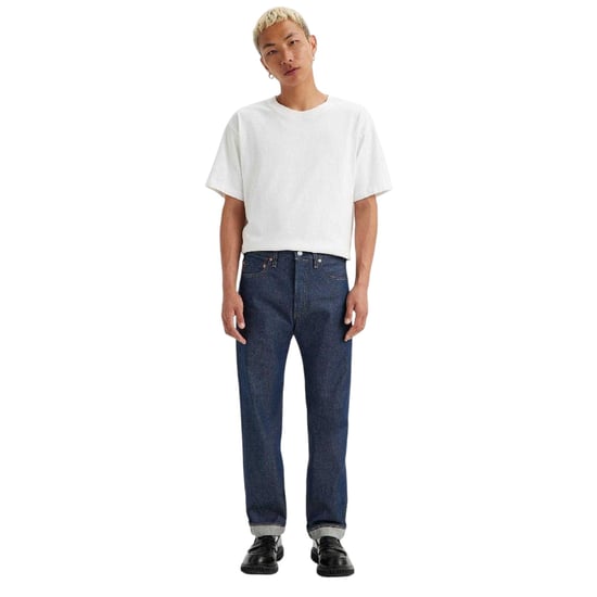 Levis Herenjeans uit de jaren ’80 met middelhoge taille en rechte pijpen (Donkerblauw) - Image 4