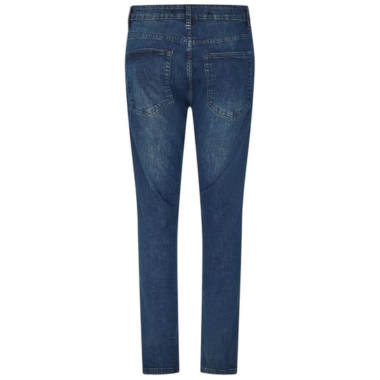 Brave Soul Slim-fit denim bikerjeans voor heren (Donkerblauw) - Image 3