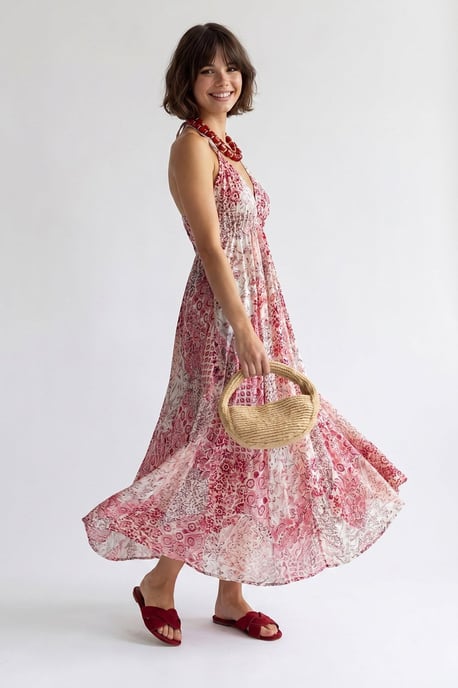 Paisley Halter Maxi-jurk - Image 4