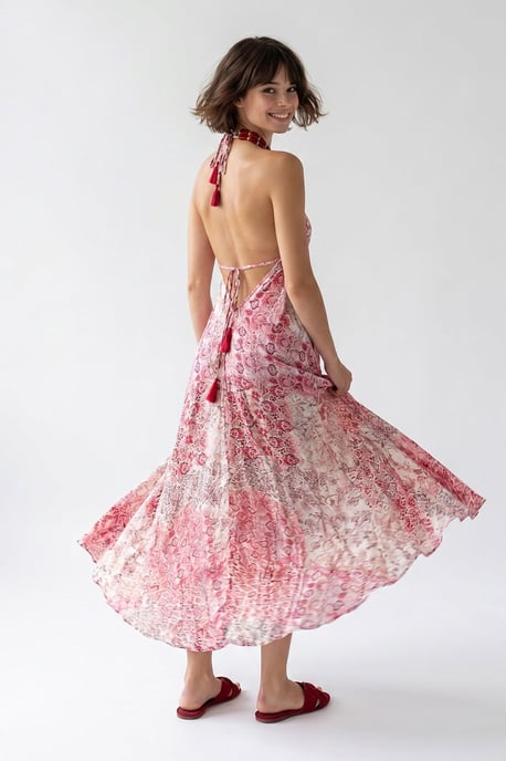 Paisley Halter Maxi-jurk - Image 5