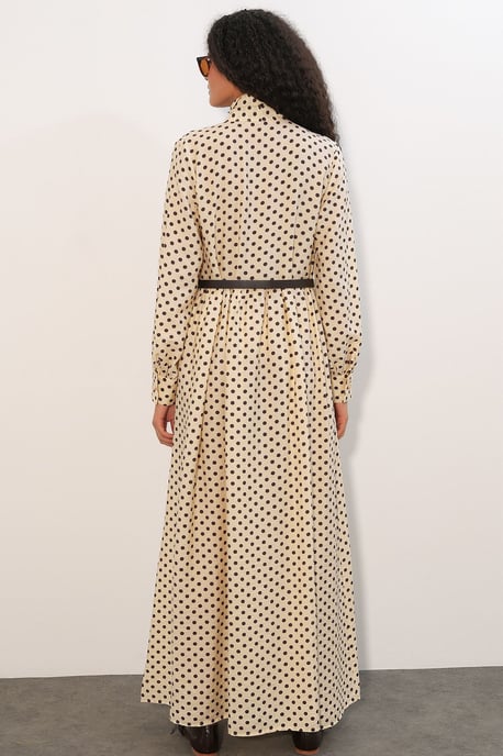 Gestippelde Maxi Shirtjurk - Image 6