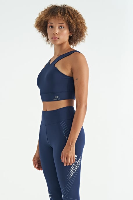 Dames Cropped Mouwloos V-hals Sporttop - Image 2