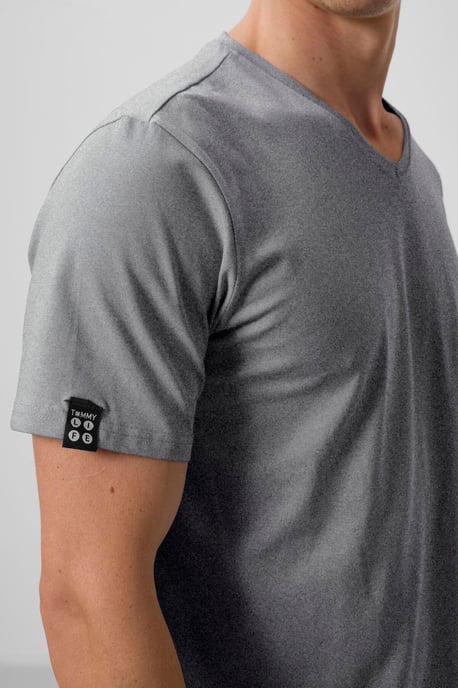 Heren V-hals Korte Mouwen T-Shirt - Image 5