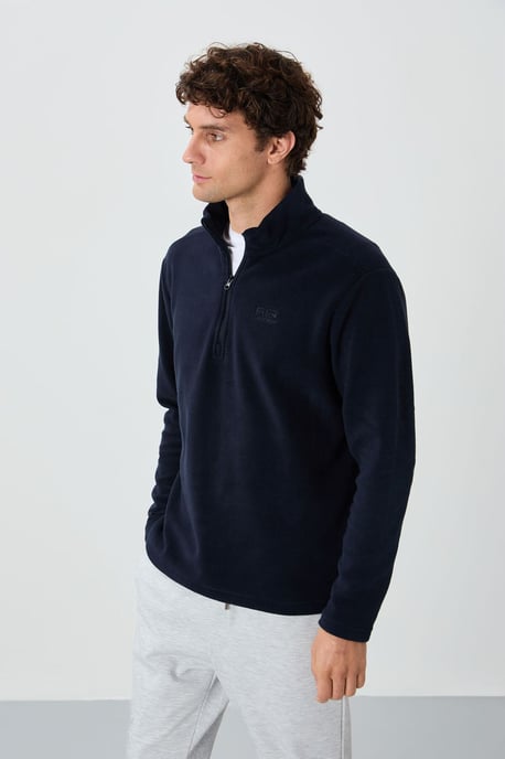Men's Plush Half-Zip Sweatshirt - Image 3