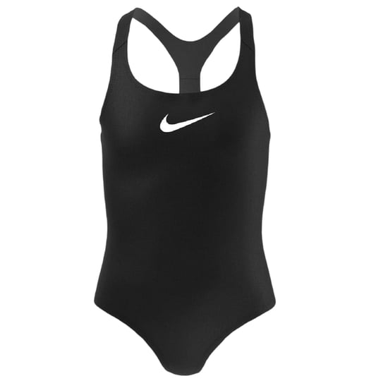 Nike Essentieel badpak met racerback voor meisjes (Zwart) - Image 1