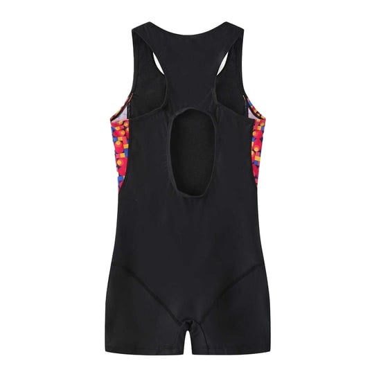 Slazenger Girls Geometric Pattern One Piece Swimsuit (Black/Green) - Image 2