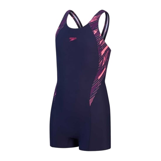 Speedo Hyperboom Splice-pantser voor meisjes (Sportief marineblauw/Fandango-roze) - Image 1