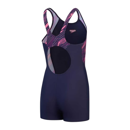 Speedo Hyperboom Splice-pantser voor meisjes (Sportief marineblauw/Fandango-roze) - Image 2