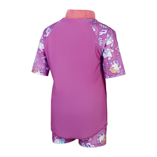 Speedo Rash-top för flickor med havsmotiv (Rosa) - Image 2