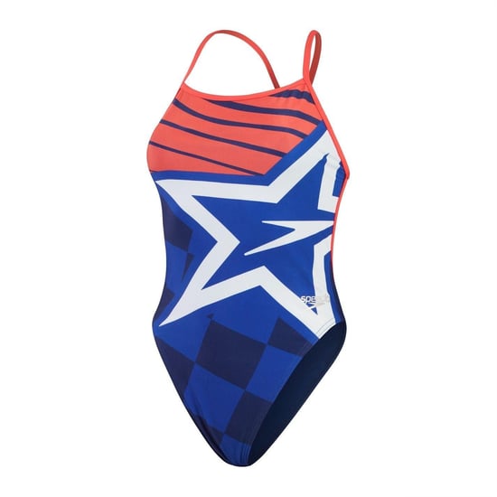 Speedo Dameszwempak met sterrenprint (Blauw) - Image 1