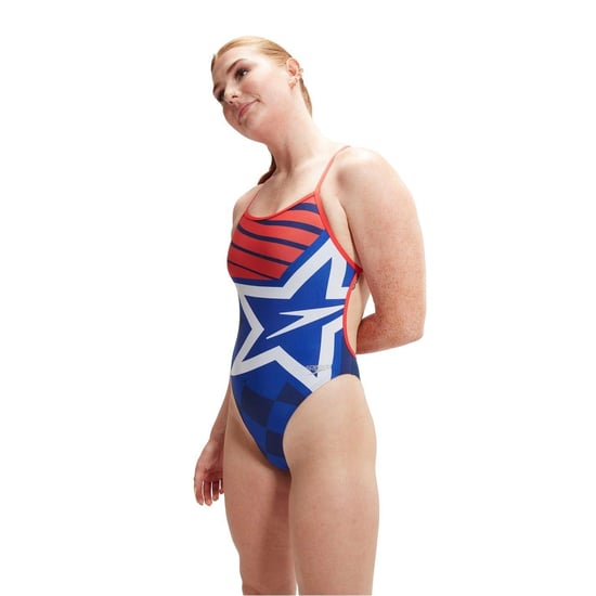 Speedo Dameszwempak met sterrenprint (Blauw) - Image 5