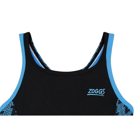 Zoggs Flickor Splashback endelad baddräkt (Svart) - Image 4