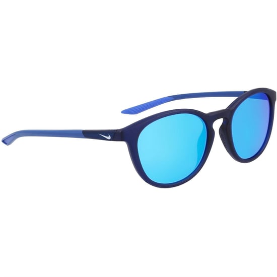 Nike Heren Evolution Logo Ronde Zonnebril (Marineblauw/Blauw) - Image 3