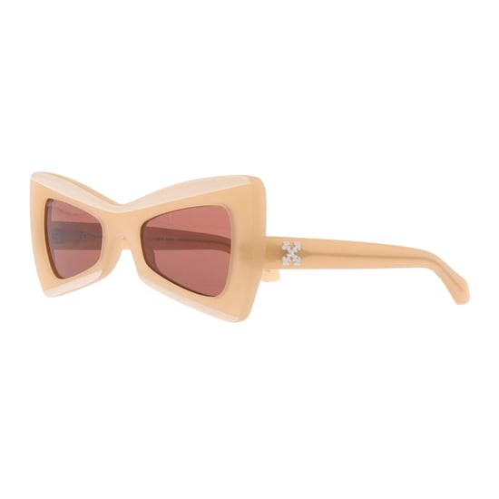 Off White Nashville Hoekige Zonnebril (Zandbruin) - Image 1