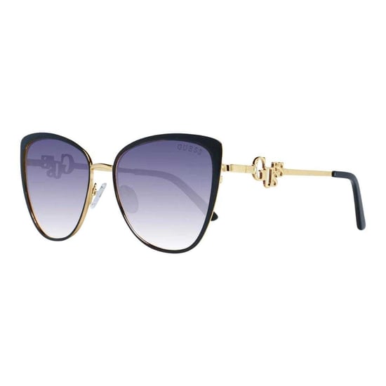 Guess Dames/Dames Glanzende Zonnebril (Zwart/Goud) - Image 2