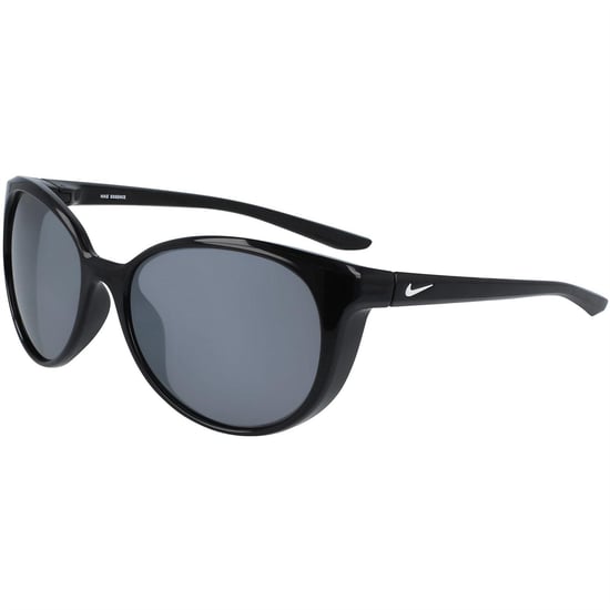 Nike Essence Logo ovale zonnebril (Zwart/Wit/Zilver) - Image 3
