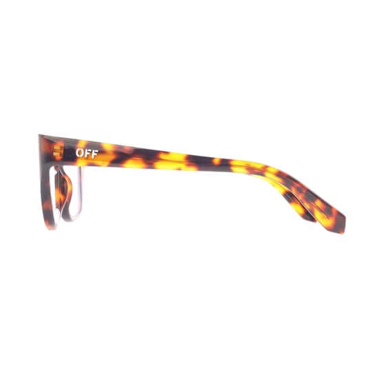 Off White Unisex-bril voor volwassenen, model 63, met vierkant montuur (Bruin/zwart) - Image 2