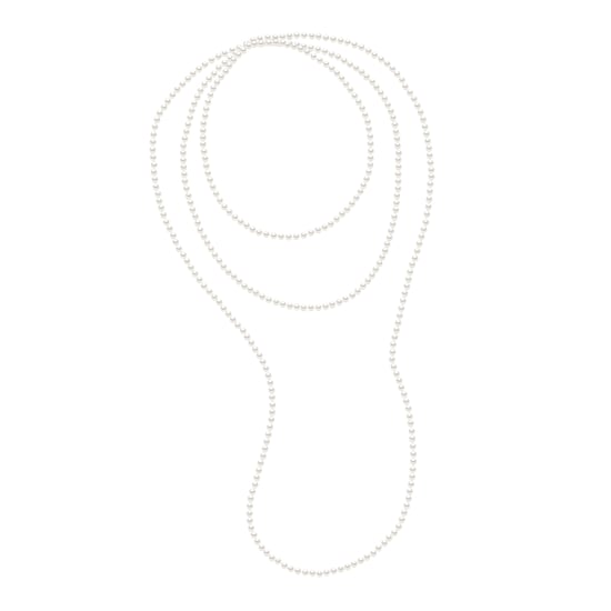 DIADEMA - Necklace - OPERA Real Freshwater Pearls - White - Image 1