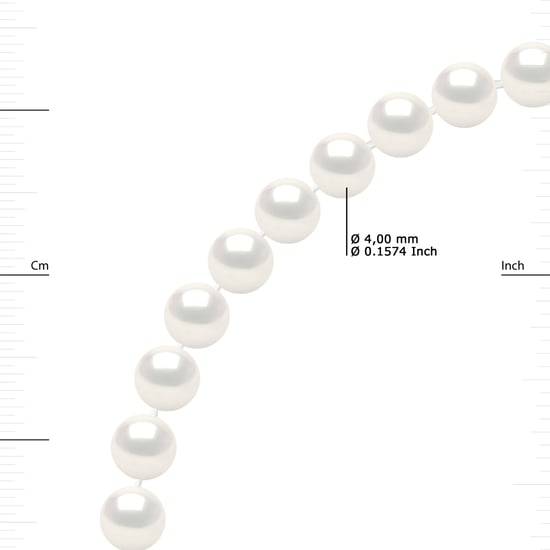 DIADEMA - Necklace - OPERA Real Freshwater Pearls - White - Image 3