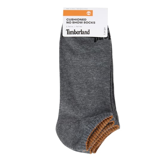 Timberland Uniseks Adult Core No-Show Sokken (Set van 3) (Donkergrijze heide) - Image 2