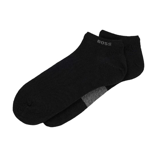 Boss Unisex Adult Logo Ankle Socks (Pack of 2) (Black) - Image 2