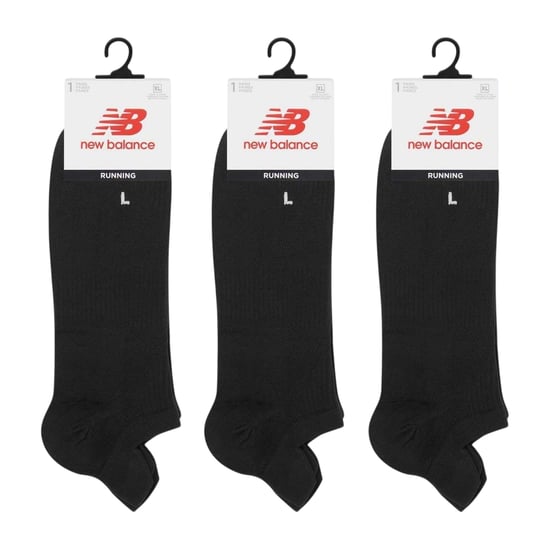 New Balance Unisex hardloopsokken voor volwassenen (set van 3) (Zwart) - Image 2