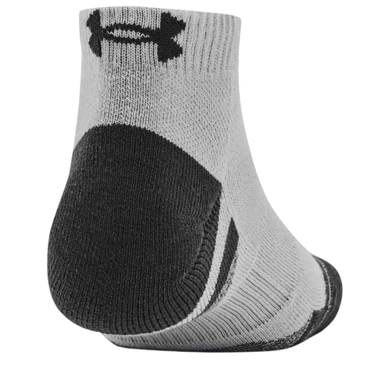 Under Armour Unisex-enkelkousen voor volwassenen met technische eigenschappen (set van 3) (Zwart/Grijs/Wit) - Image 2