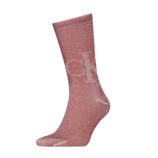 Calvin Klein Unisex vuxen Monogram Crew-strumpor (Röd/vit) - Image 1