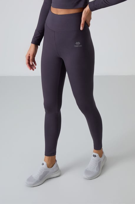 Katoenen Elastaan Crop T-Shirt en Legging Set - Image 6